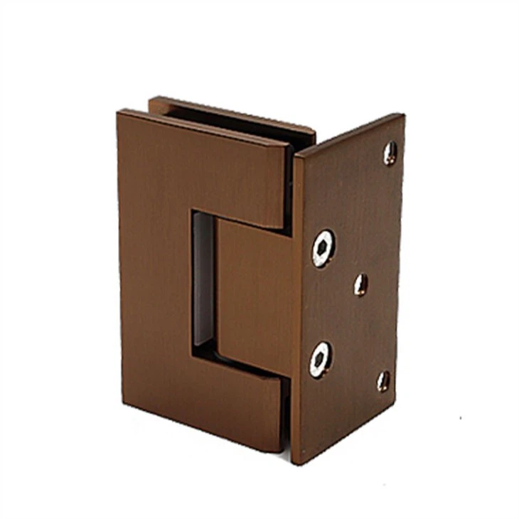 Rose gold offset  shower hinge (4)